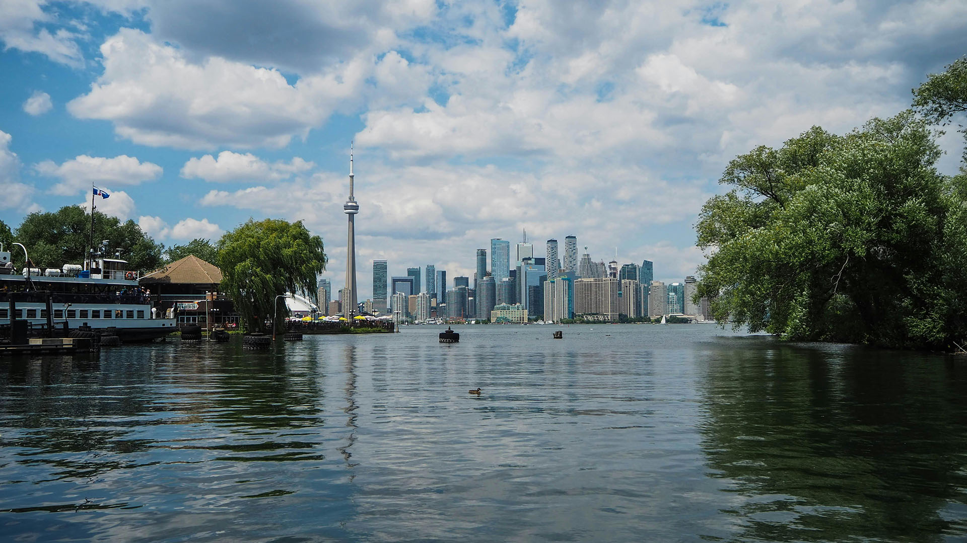 vista dal mare di Toronto, Canada