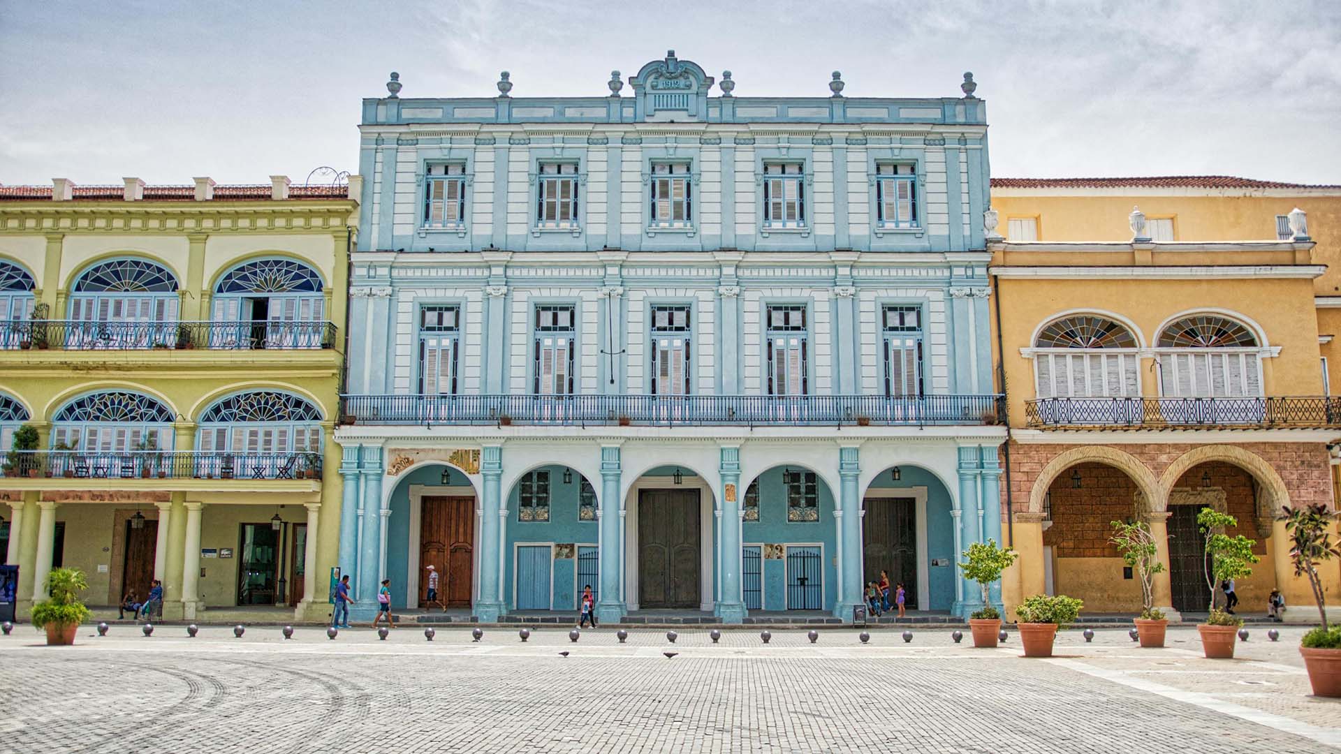 Plaza Vieja a L'Avana a Cuba