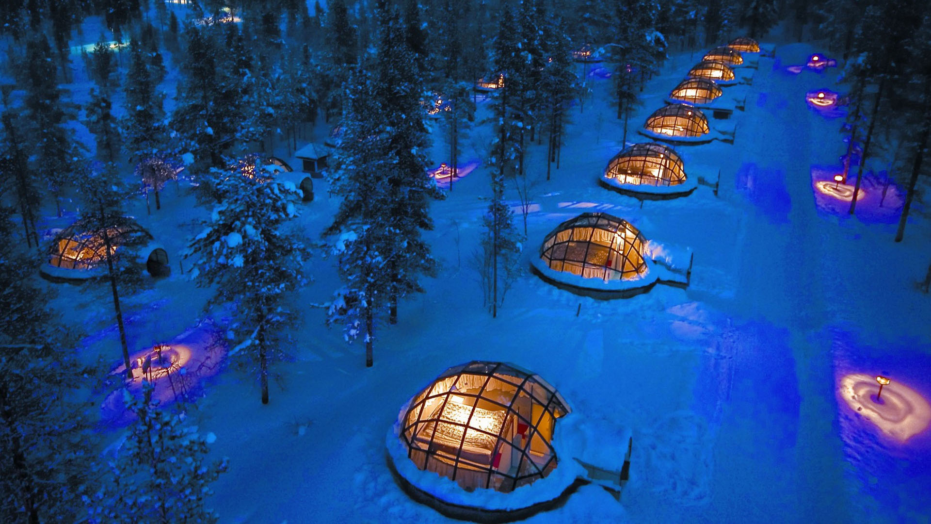 igloo del Kakslauttanen Arctic Resort in Finlandia