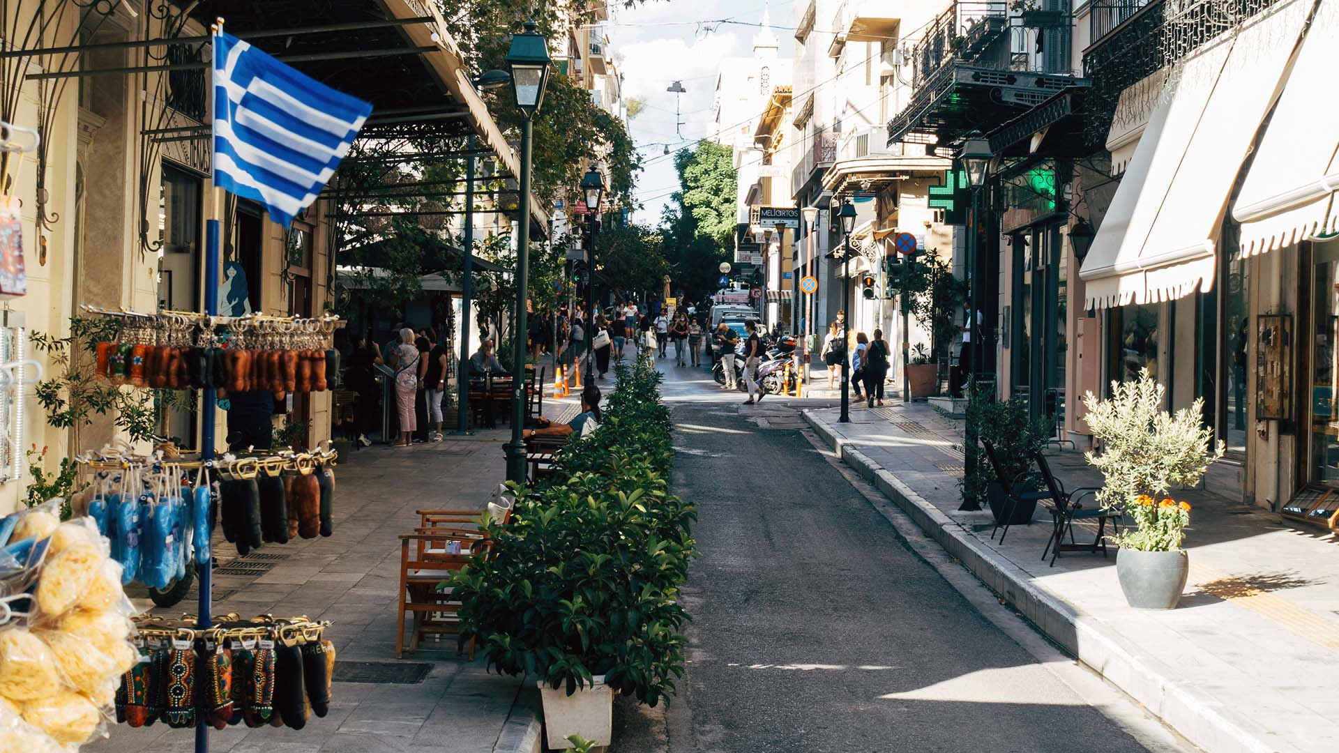 strade di Atene in Grecia