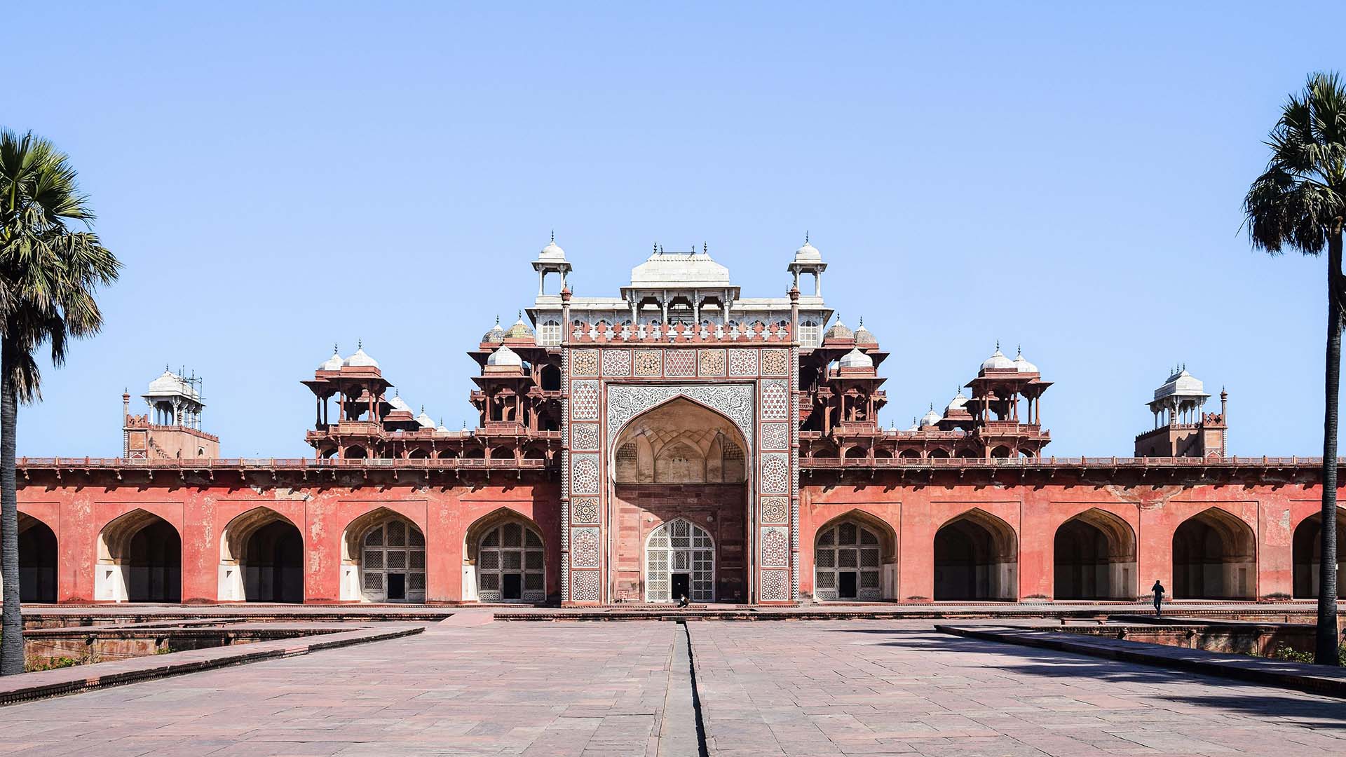 Tomba di Akbar a Sikandra Agra in India