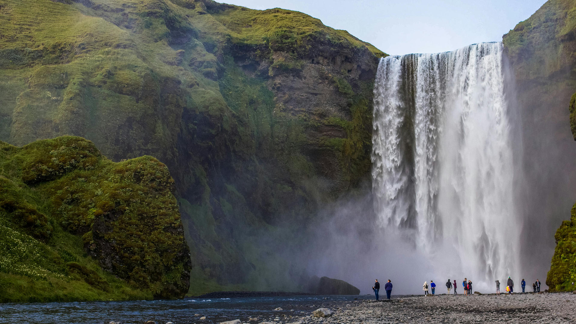 cascate Skógafoss in Islanda