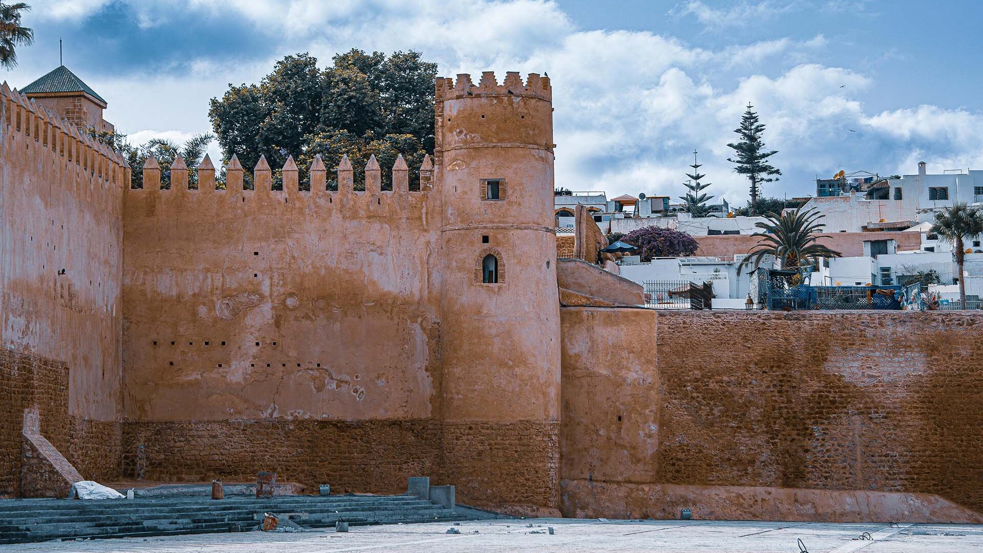 vista delle mura del Castello di Rabat in Marocco