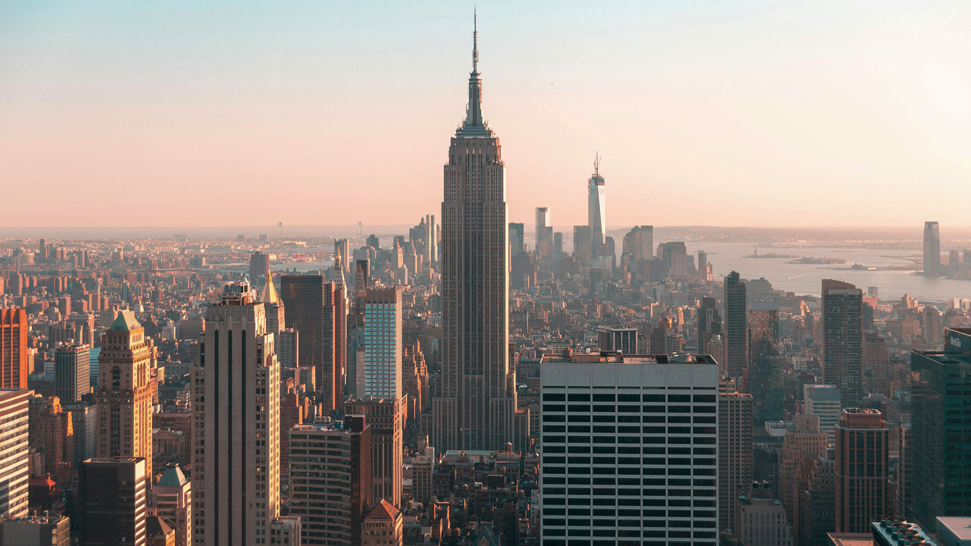 vista dello skyline di New York