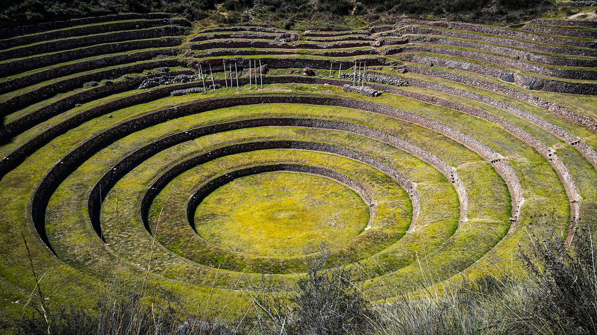 Moray, sito archeologico situato nella valle sacra di Cusco, Perù