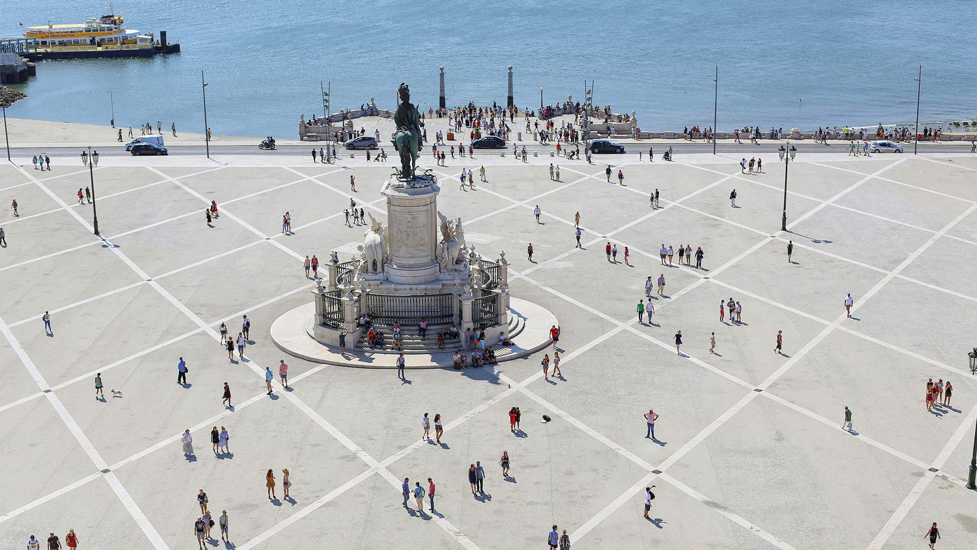 Praça do Comércio a Lisbona, Portogallo