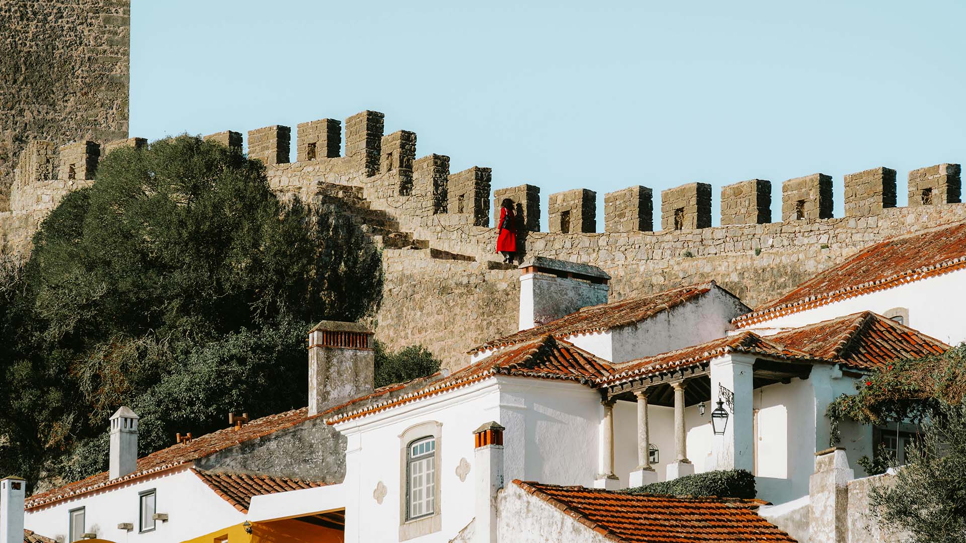 città fortificata di Obidos in Portogallo