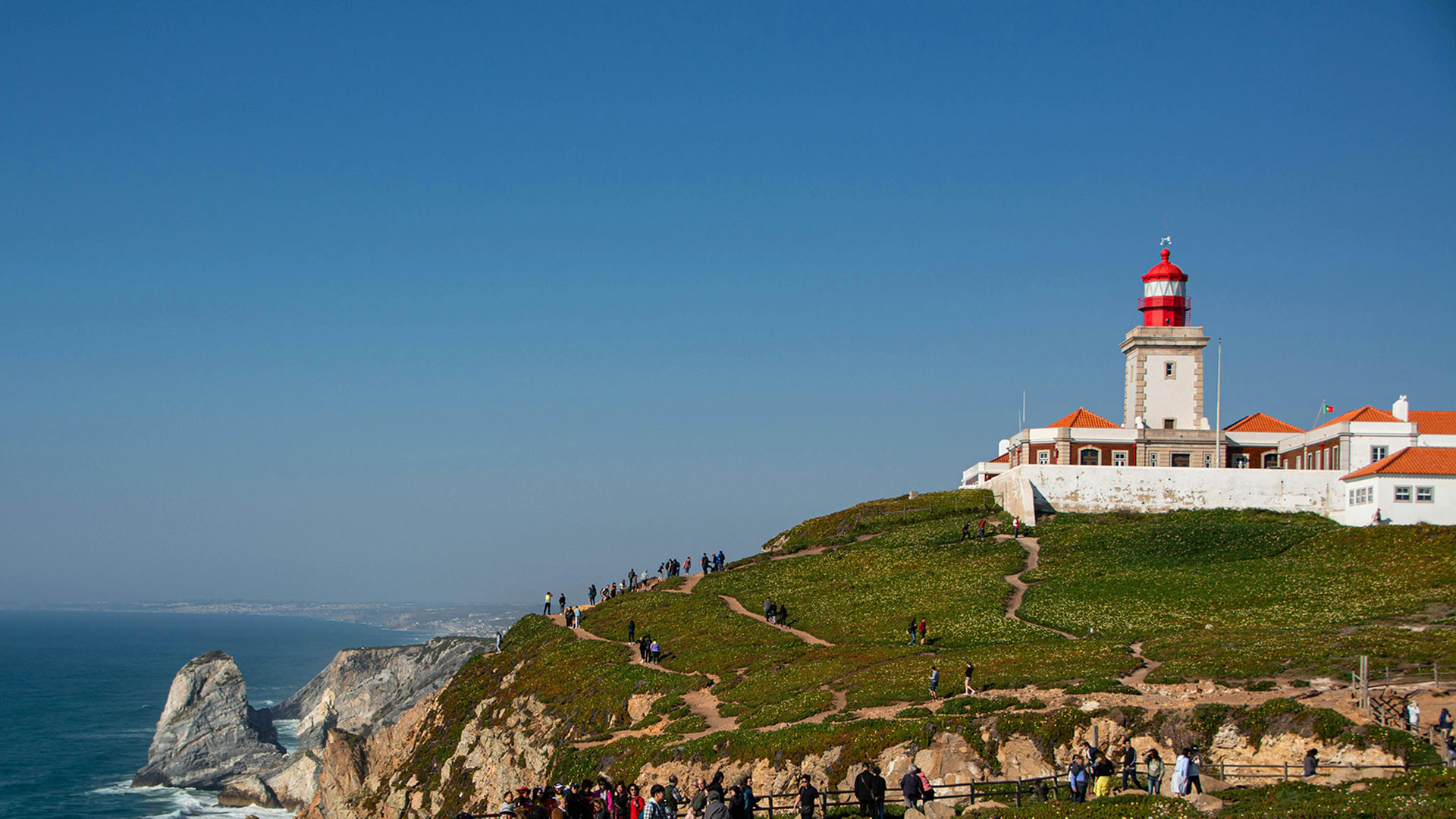 Faro di Cabo da Roca in Portogallo