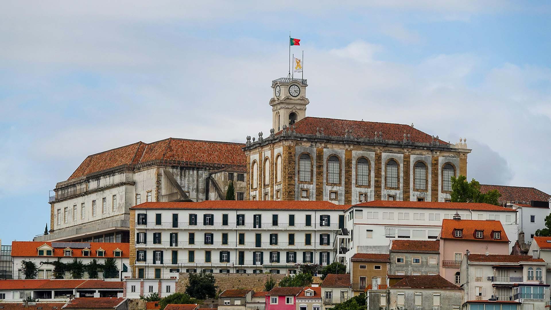 vista dell'Università di Coimbra in Portogallo