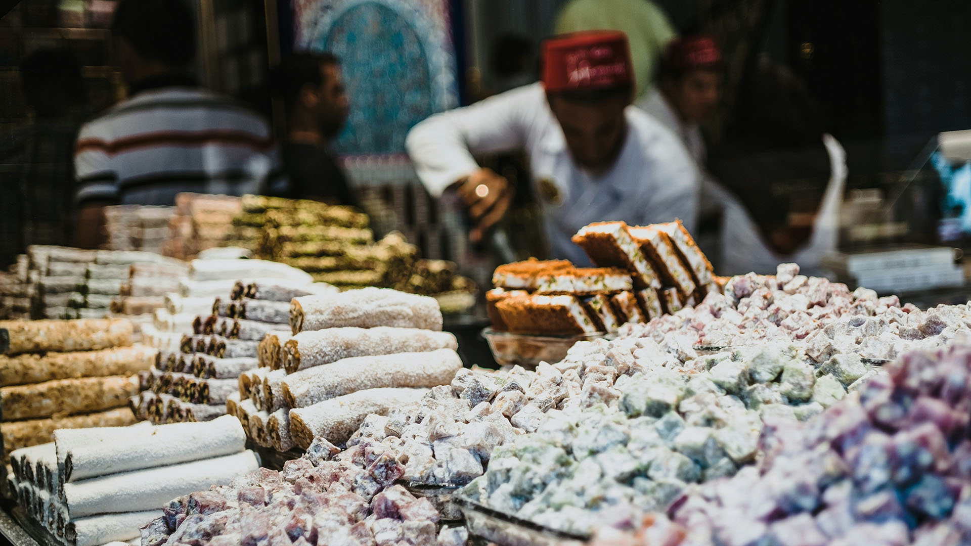 dolci in un bazar in Turchia