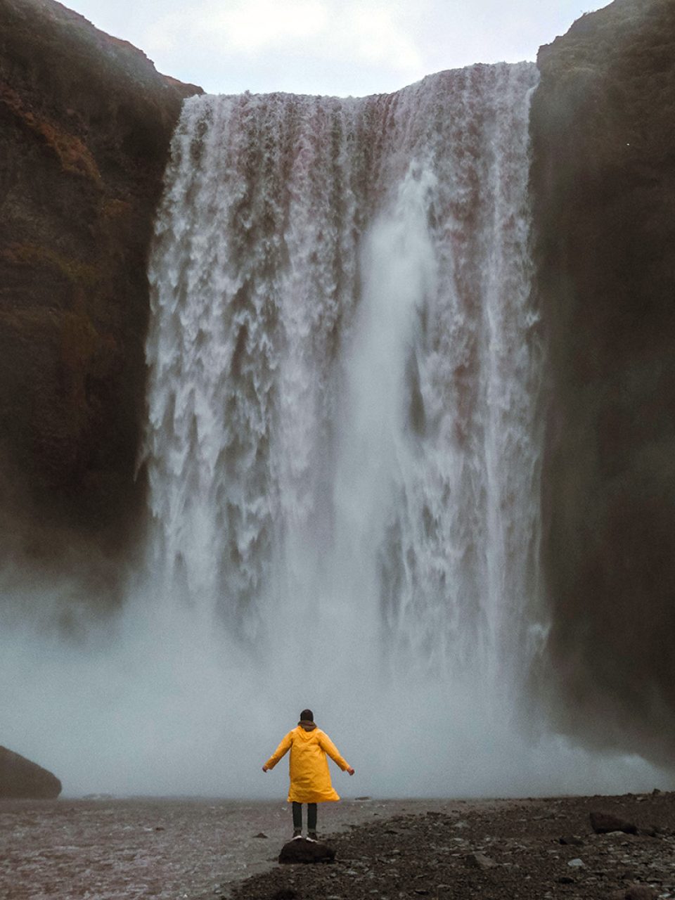 cascate Skógafoss in Islanda