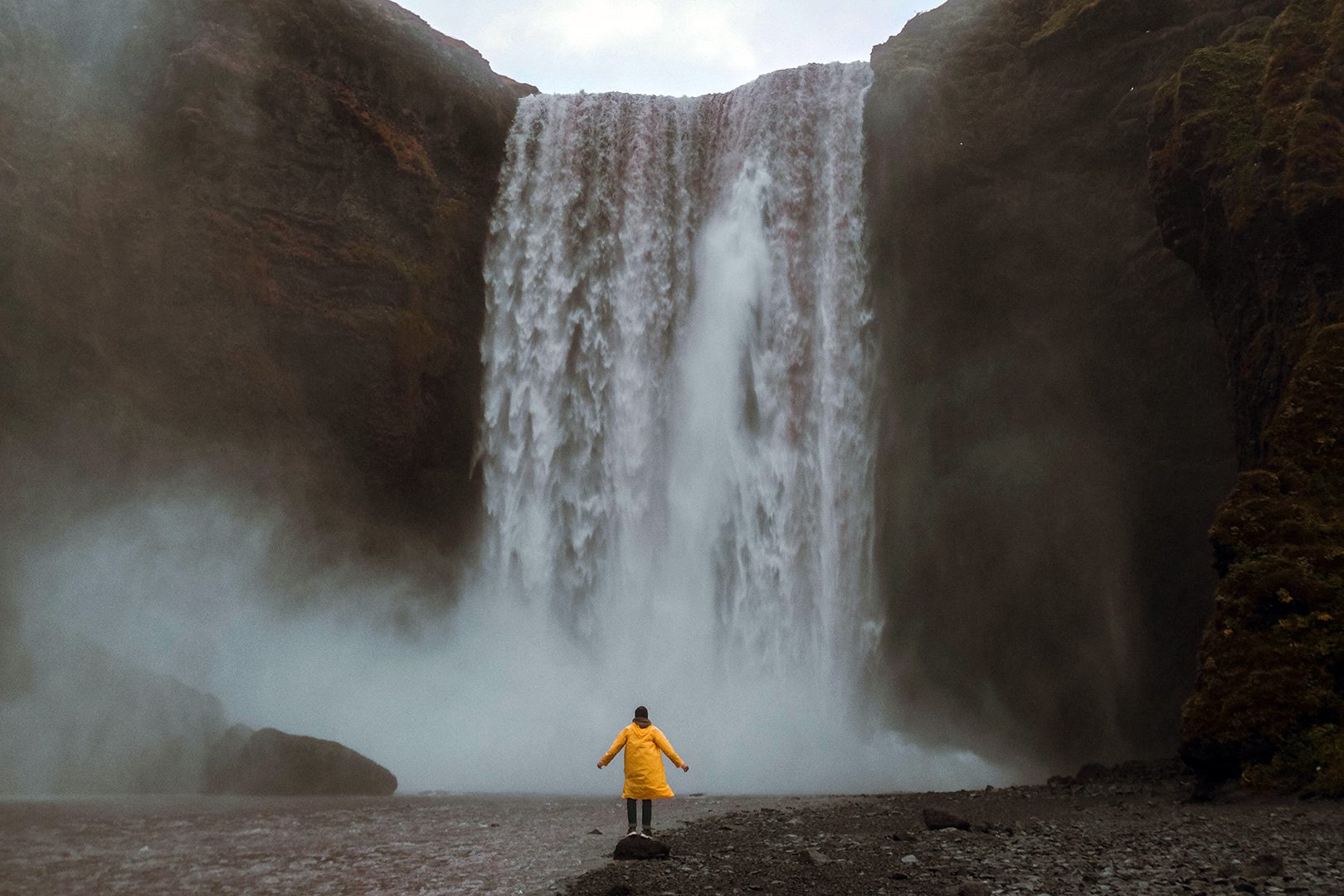 cascate Skógafoss in Islanda