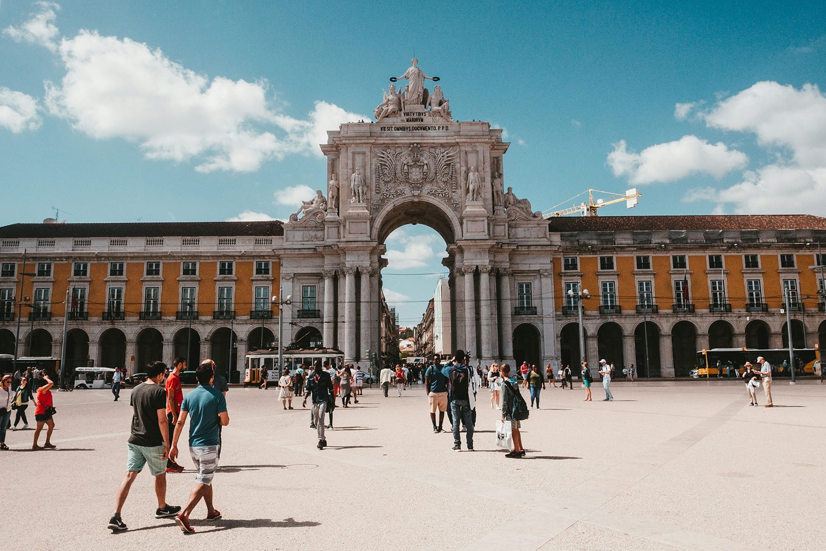 Praça do Comércio a Lisbona, Portogallo